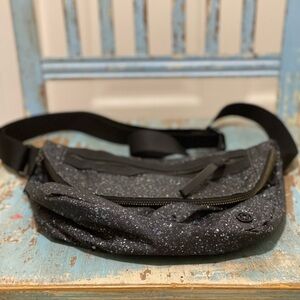 lululemon Black Speckled Waist Pack or Crossbody Bag